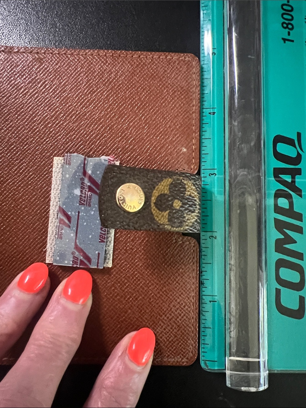 Authentic Vintage Louis Vuitton Brown Monogram Wallet (phone/other electronic) - Picture 10 of 11